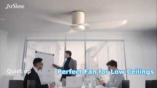 Ventilatore da soffitto bianco da incasso per soffitti bassi