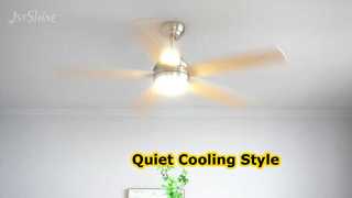Ventilatore da soffitto moderno e silenzioso, motore DC da 52 pollici