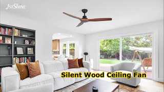 Ventilatore da soffitto in legno 1stshine Whisper Quiet