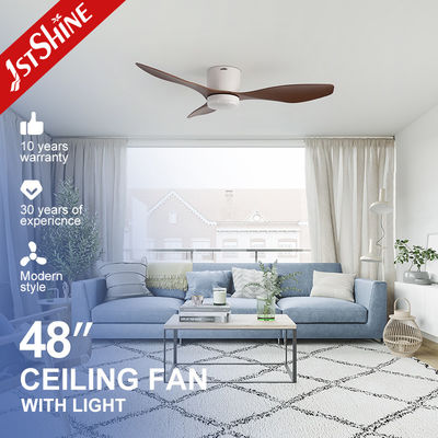 Controllo dell'app di lame ABS, risparmio di spazio, ventilatore di soffitto intelligente per soffitti bassi