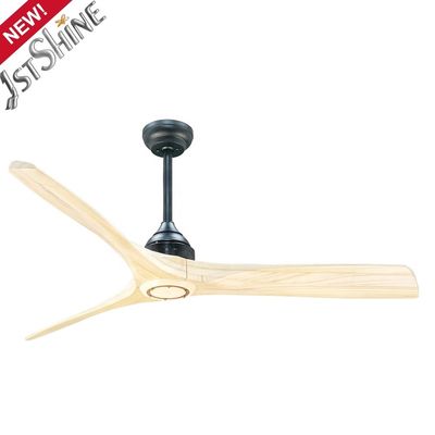 comprare Ventilatore di soffitto a lame di legno con telecomando di classe A Efficienza energetica e design moderno fabbricazione online
