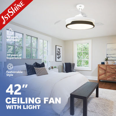 comprare Moderno retrattile DC 65W Smart Ceiling Fan Light Dimmable 5 velocità fabbricazione online