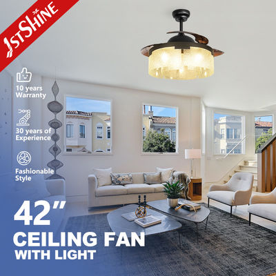 comprare Controllo a distanza 8 lampadine a LED Ventilatore di soffitto interno Motore a corrente continua Risparmio energetico fabbricazione online
