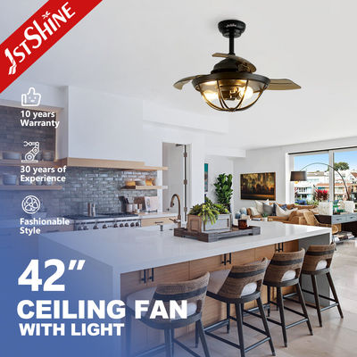 comprare 36 pollici di lampada a ventole a soffitto retrattile con controllo remoto e design a risparmio di spazio fabbricazione online