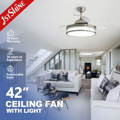 comprare Ventilatore di soffitto invisibile da 42 pollici con luce a led dimmabile 3 Pc lame camera da letto interna fabbricazione online