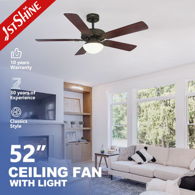 comprare 52'' Ventilatore di soffitto con luce 6 velocità telecomando Risparmio energetico fabbricazione online