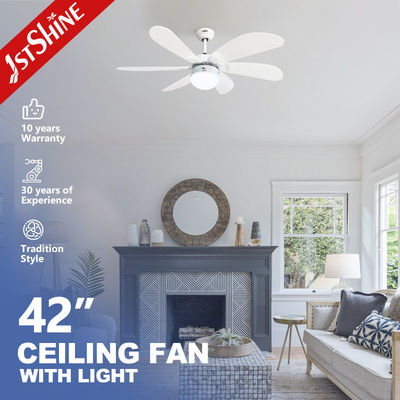 comprare 42 pollici di MDF reversibile lame lampadario ventilatore soffitto ventilatore luce senza supporto smorzatore fabbricazione online