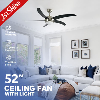 comprare 53.4w Ventilatore di soffitto a LED moderno 3 velocità con motore reversibile fabbricazione online