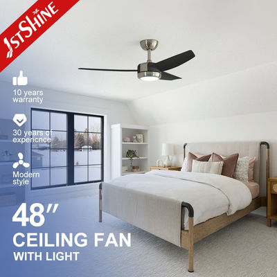 comprare Ventilatore di soffitto moderno con luce a led lame di plastica raffreddamento a basso rumore fabbricazione online