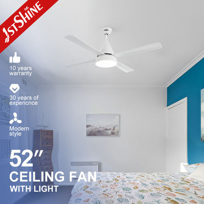 comprare 52 pollici di ventilatore da soffitto bianco del LED, luce moderna del fan del motore calmo di CC fabbricazione online