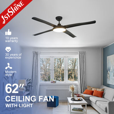 comprare Motore economizzatore d'energia di CC del LED del ventilatore da soffitto 4 delle pale nere moderne dell'ABS fabbricazione online