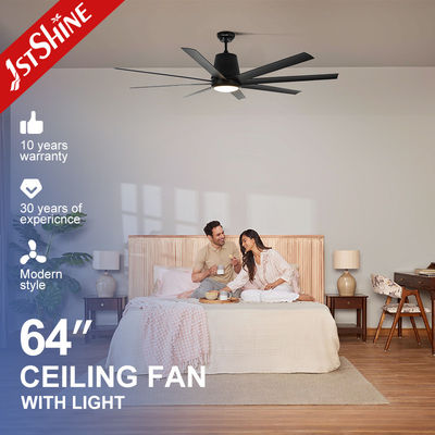 comprare Pale di ventilatore da soffitto di plastica a 64 pollici economizzarici d'energia 8 di basso profilo nero fabbricazione online