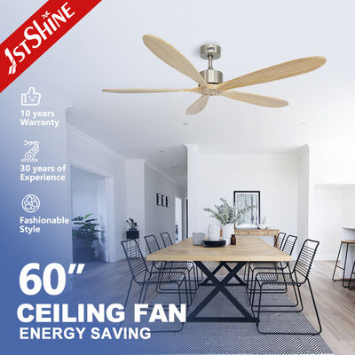 comprare Soggiorno Gran ventola da soffitto a lama di legno telecomando senza luce fabbricazione online