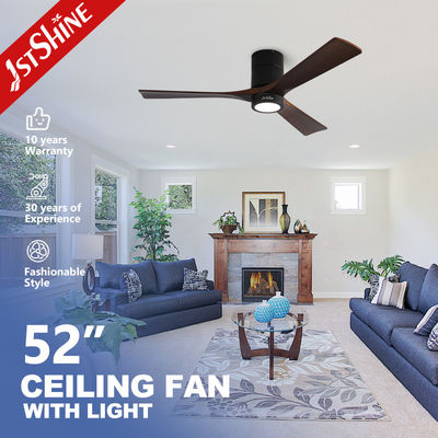 comprare Controllo Smart APP con ventilatore di soffitto in legno massello con luce e telecomando per la casa fabbricazione online