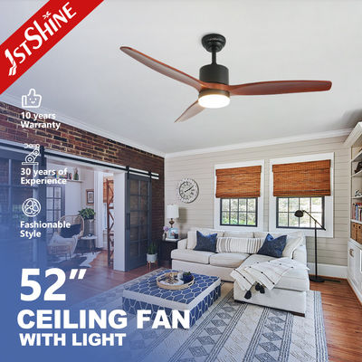 comprare Il ventilatore da soffitto di legno solido con il motore reversibile di CA delle pale della luce 3 abbastanza ha condotto la luce del fan fabbricazione online