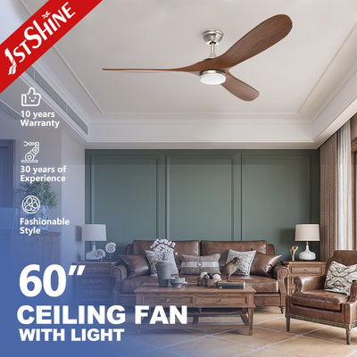 comprare Ventilatore di soffitto a LED in legno con luce scuribile 220v per uso decorativo fabbricazione online