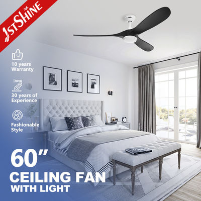 comprare 60 pollici 3 lame Ventilatore di soffitto in legno con luce per camera da letto prestazioni durature fabbricazione online