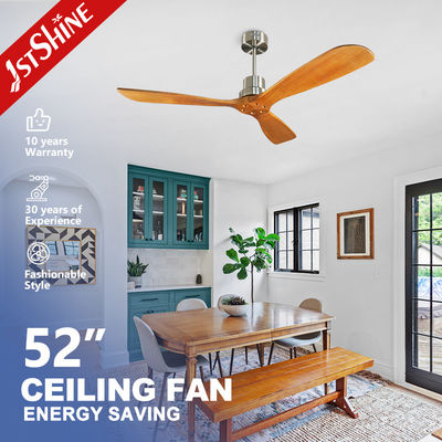 comprare 6 velocità di scelta Ventilatore di soffitto in legno con telecomando 3 motore a corrente continua a lame di legno fabbricazione online