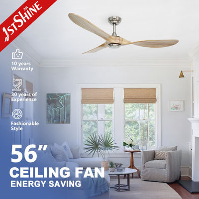 comprare ETL 3 Ventilatore di soffitto a lame di legno massello con telecomando fabbricazione online
