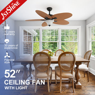 comprare Controllo a distanza 1stshine Ceiling Fan Light con 5 ABS Fancy Design Blades e illuminazione a LED fabbricazione online