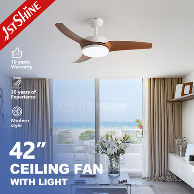 comprare Ventilatore di soffitto elegante a 3 lame con luce LED integrata Design moderno e elegante fabbricazione online