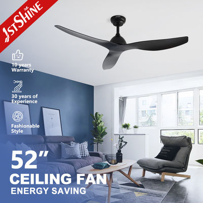 comprare Controllo remoto a ventole di soffitto in nero opaco, di 52 pollici fabbricazione online