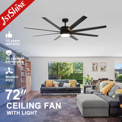 comprare Ventilatori di soffitto a grande flusso d'aria con luci e controllo remoto dell'app fabbricazione online