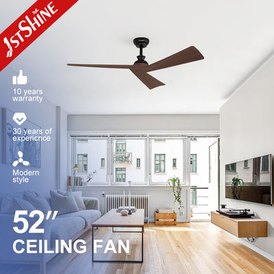 comprare Finitura nera Motore a corrente continua 6 velocità telecomando 3 lame ABS Ventilatore di soffitto senza luce fabbricazione online