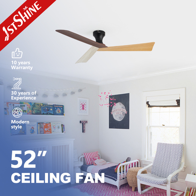 comprare Ventilatore di soffitto di plastica di risparmio energetico di 52 pollici doppio tono lame motore a corrente continua senza luce fabbricazione online