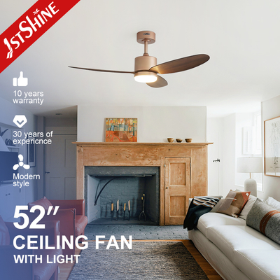 comprare Ventilatore di soffitto moderno da 52 pollici con luce LED a 3 colori e telecomando fabbricazione online