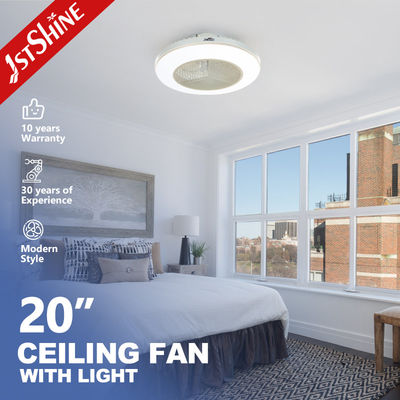 Controllo Smart App 20 Inch Flush Mount LED soffitto ventilatore per camera da letto