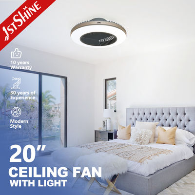 Ventilatore di soffitto del corpo della lampada in metallo con luce a LED dimmabile