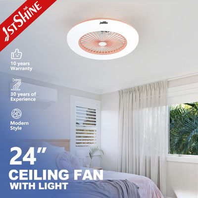 Buon prezzo Motore di rame 220V Ventilatore di soffitto camera da letto luce 24 pollici con ventola scatola in linea