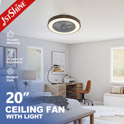 20 pollici di colore grigio design a LED ventilatore di soffitto con luce a LED e tipo di vento naturale