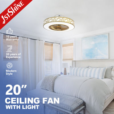 Buon prezzo Aggiungi un tocco di stile alla tua camera da letto con il ventilatore a LED 1stshine in finitura dorata in linea