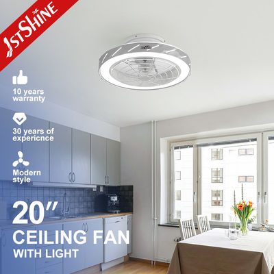 Ventilatore di soffitto a LED con controllo remoto intelligente con motore a corrente continua e lame ABS