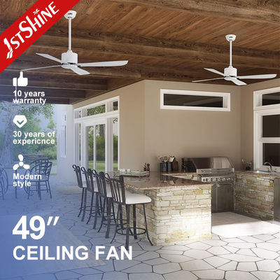 Ventilatore di soffitto industriale di raffreddamento ad aria bianca 5 velocità scelta volume d'aria elevato