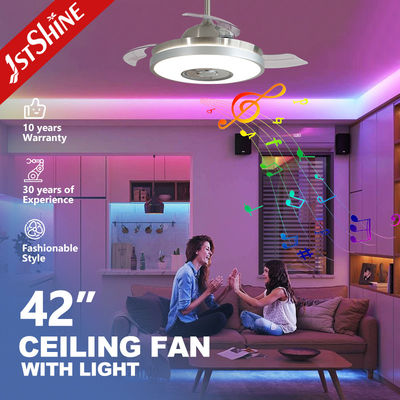 Fan di soffitto LED di lusso con lettore musicale e telecomando 42