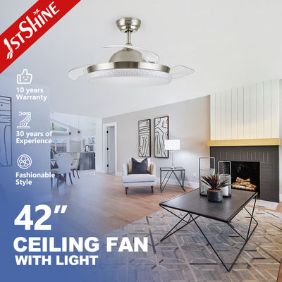 1stshine Ventilatore di soffitto LED Puro Motore di rame Brillante illuminazione LED morbida Tipo di vento standard
