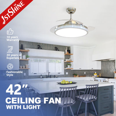 Risparmio energetico silenzioso a controllo remoto luce del ventilatore di soffitto a LED con corpo della lampada a 2 metalli