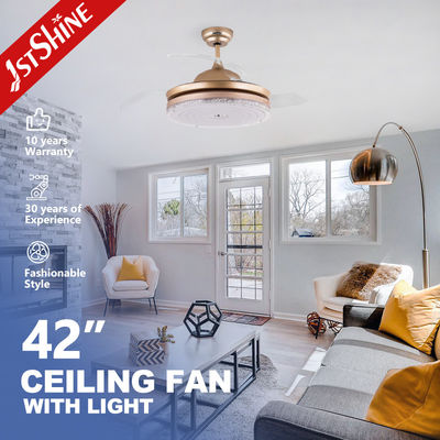 Ventilatore a soffitto pieghevole con luci scure