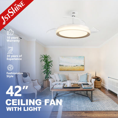 Home Hotel Office Ventilatore di soffitto a LED Lame PC retrattili e luce a LED 3000K/4500K/6000K