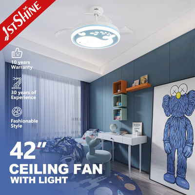 42 pollici di lampadario pieghevole soffitto di ventola luce con motore DC e telecomando