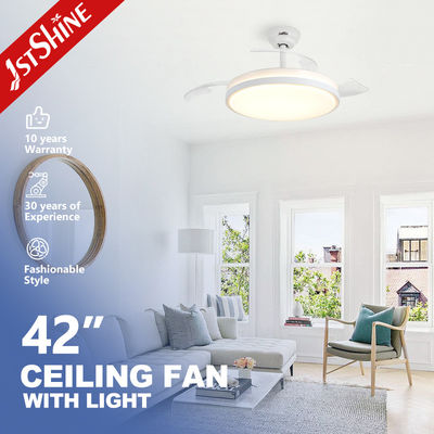 Ventilatore di soffitto a LED invisibile con controllo di 5 velocità per luce di ventilatore di soffitto retrattile