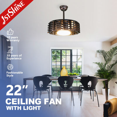 Ventilatore di soffitto a LED da 22 pollici senza lame in colori mulliti con interruttore di controllo remoto
