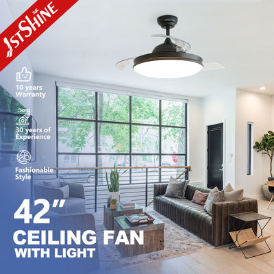 Moderno stile 2- 1stshine LED ventilatore del soffitto con controllo remoto e design retrattile