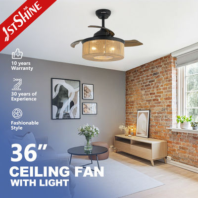 Ventilatore da soffitto di piccole dimensioni da 36 pollici con funzione di illuminazione a LED a controllo remoto e condizionamento d'aria