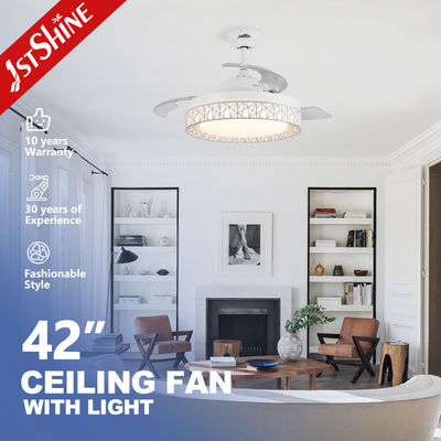 Ventilatore di soffitto retrattile a LED da 42 pollici con telecomando e temperatura del colore regolabile