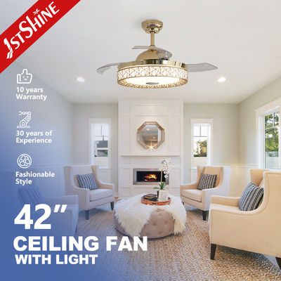 Materiale del corpo della lampada Metallo 1stshine LED Ventilatore di soffitto con illuminazione RGB e telecomando
