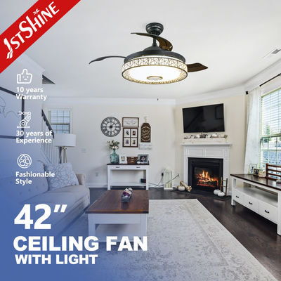 Musica ultra silenziosa Ventilatore di soffitto invisibile candelabro telecomando